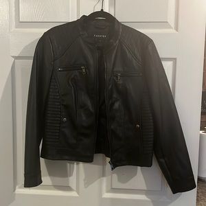 Black Faux Leather Jacket